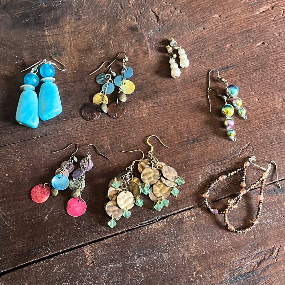 Colorful Beaded Earrings Set